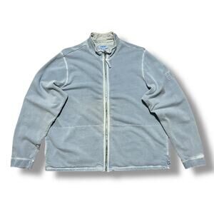 Vintage Thrashed Sweatshirt Full Zip Jacket Sun Faded Distressed 90s Cotton XL